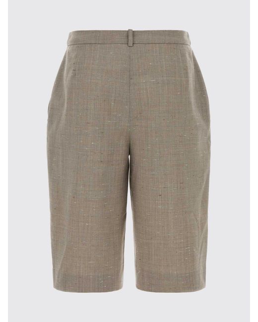 Loulou de Saison Natural Wool And Silk Shorts