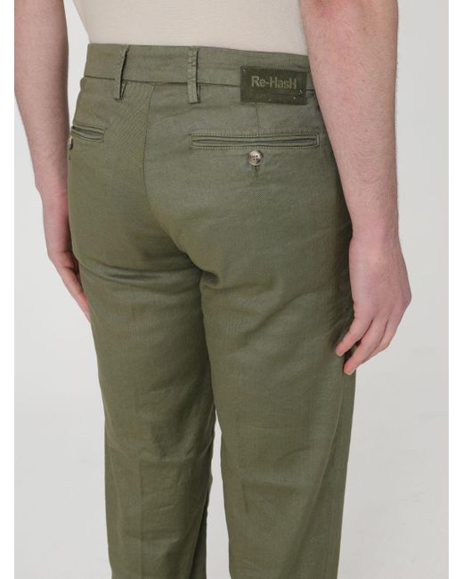 Pantalone di Re-hash in Green da Uomo