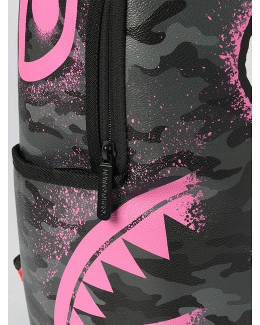 Sprayground Gray Snoopy Stencil Coated Cotton Backpack for men
