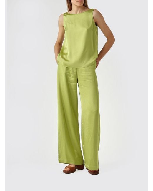 Maliparmi Green Satin Top