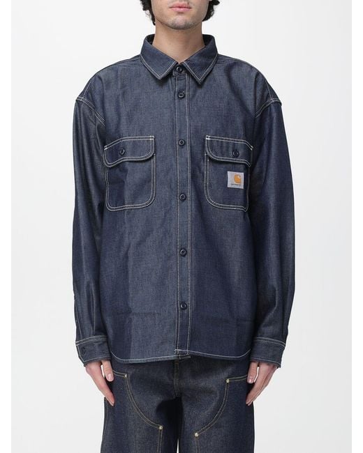 Carhartt Blue Melbourne Denim Overshirt for men
