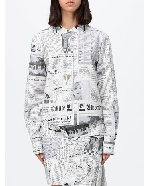 Moschino Couture Gray Shirt