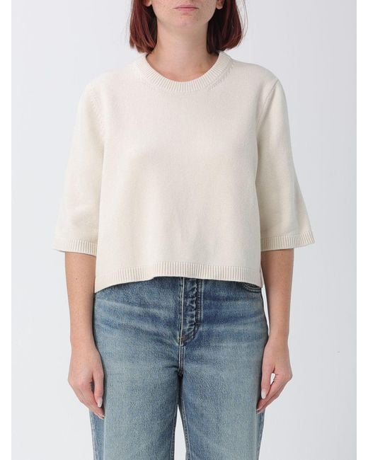 Alaïa White Short-Sleeved Crewneck Jumper