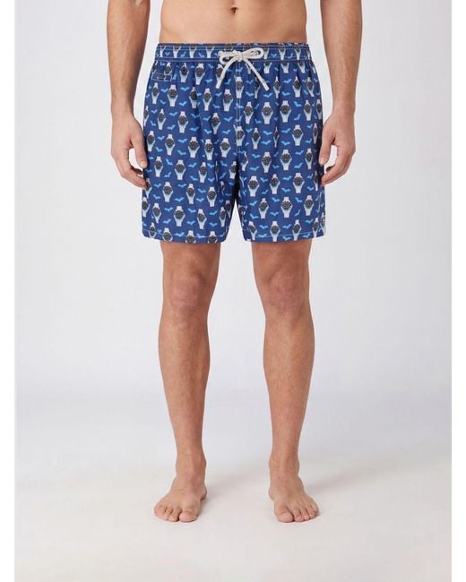 Mc2 Saint Barth Blue Swimsuit for men
