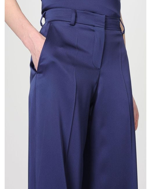 Stella McCartney Blue Tailored Satin Pants
