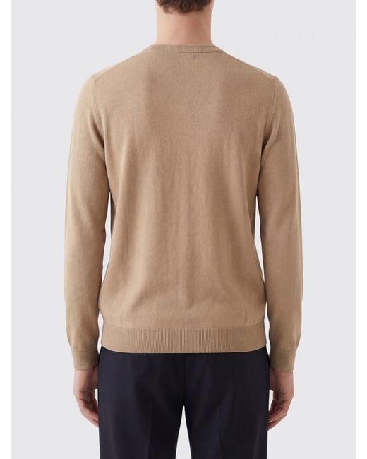 Zanone Natural Cotton Crew Neck Sweater for men