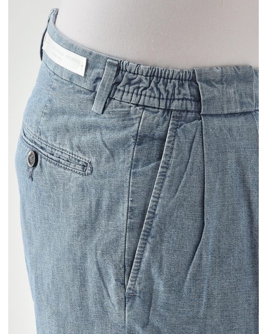 Briglia 1949 Blue Cotton Shorts for men