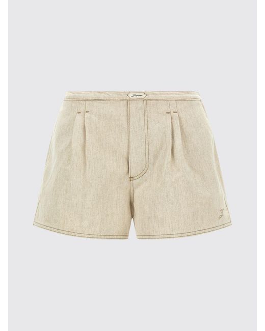 Jacquemus White Cotton Blend Shorts