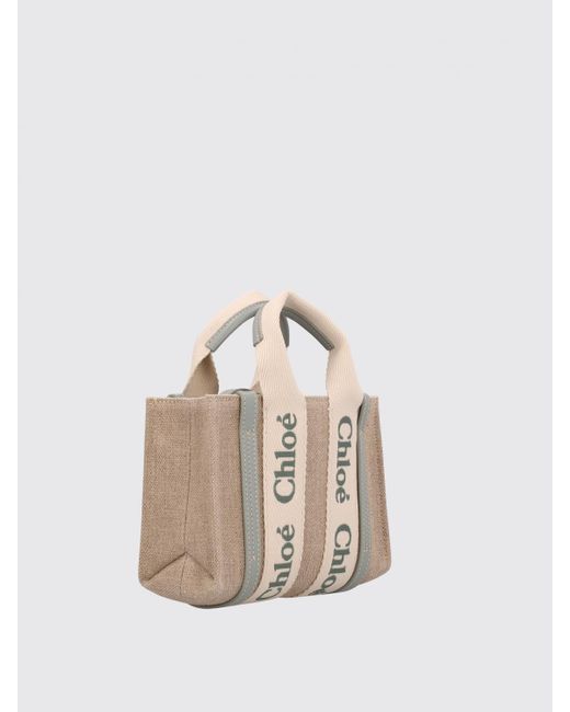 Borsa Woody Mini di Chloé in White