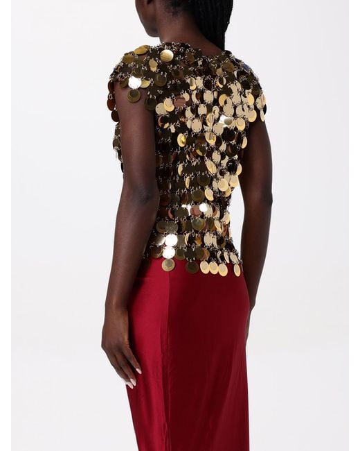 Rabanne Red Sequin Top