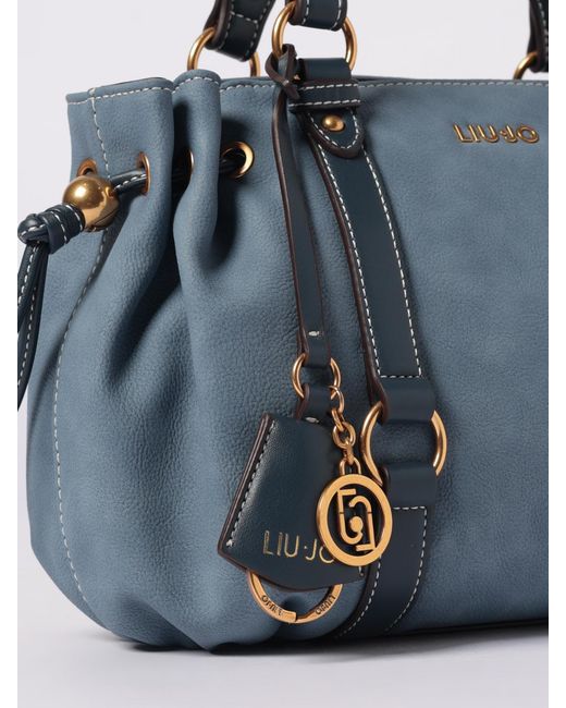 Liu Jo Blue Faux Nubuck Bag