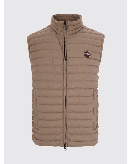Colmar Brown Quilted Padded Nylon Vest for men