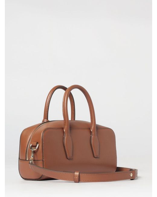 Boss Brown Leather Bowling Bag
