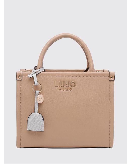 Liu Jo Natural Ridhi Grained Faux Leather Bag
