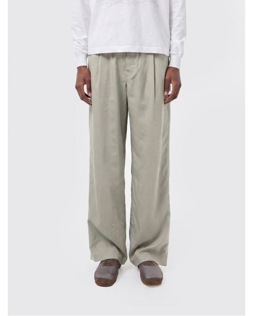 Our Legacy Gray Wide Viscose Blend Trousers for men