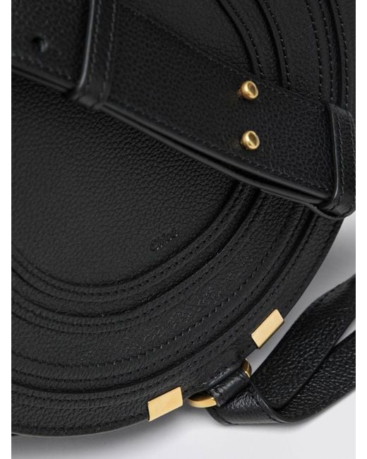 Chloé Black Chlo&Eacute Marcie Tasche Aus Genarbtem Leder