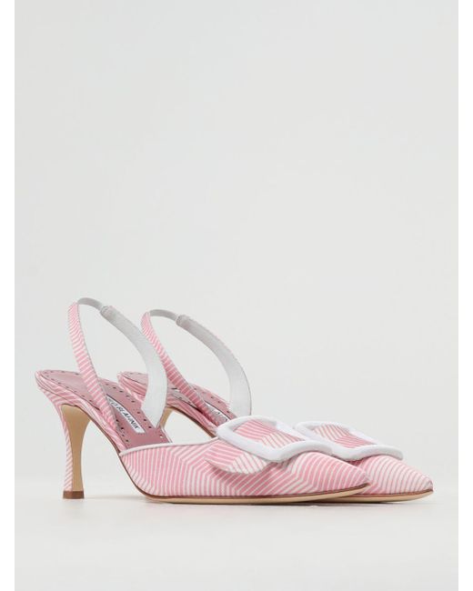 Manolo Blahnik Pink High Heel Shoes