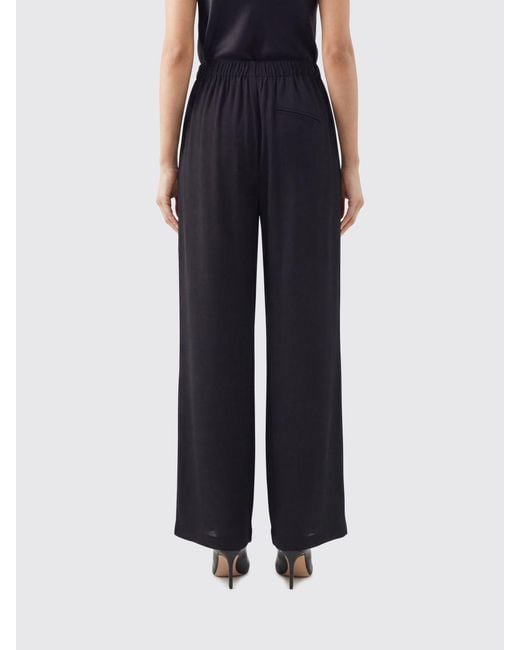 FEDERICA TOSI Black Crêpe Palazzo Trousers