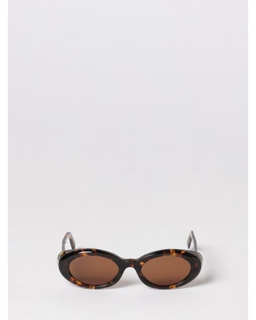 Miu Miu Natural Oval Tortoiseshell Acetate Sunglasses