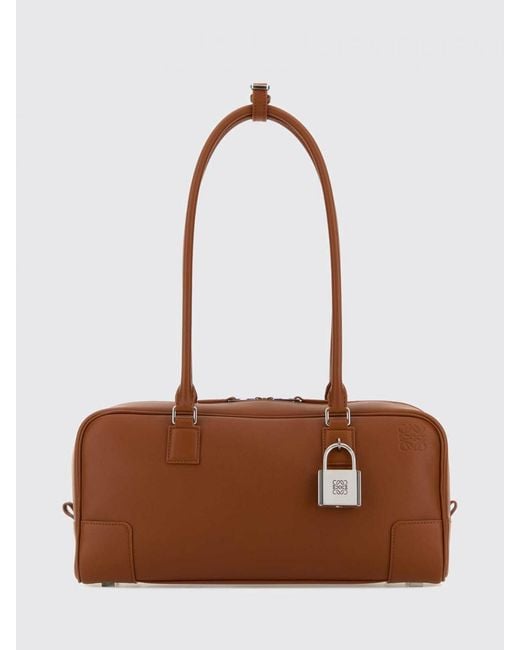 Loewe White Amazona Leather Bag