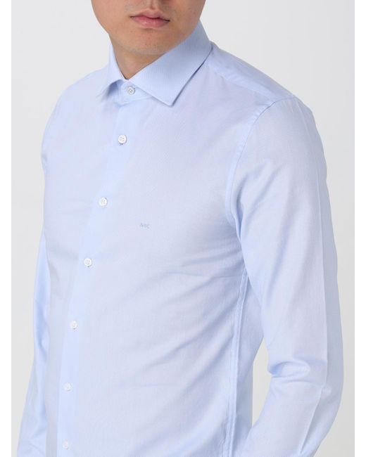 Michael Kors Slim Fit Dress Shirt in Blue for Men | Lyst