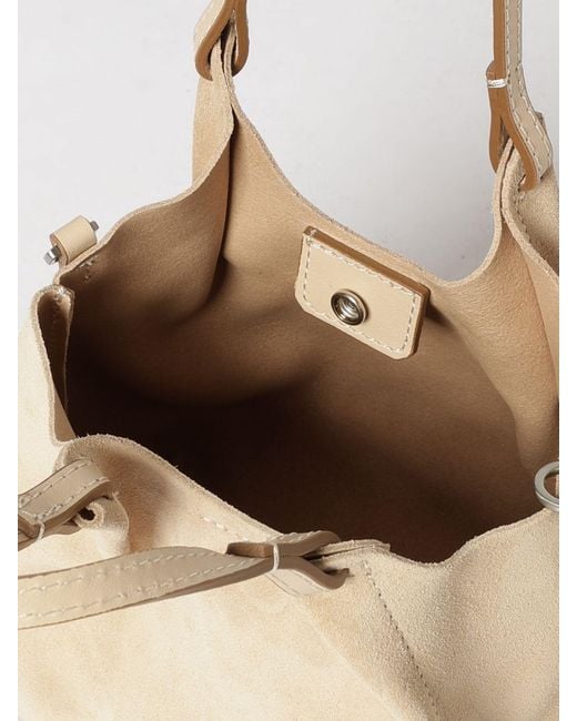 Gianni Chiarini Natural Dua Suede Bag