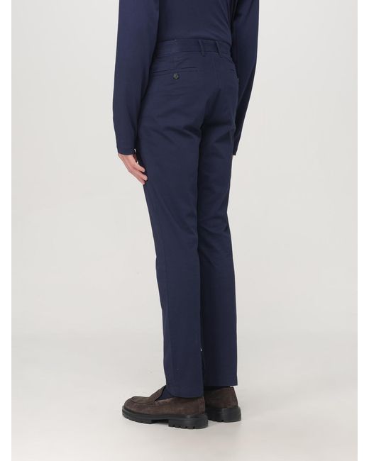 Michael Kors Blue Cotton Blend Chino Trousers for men