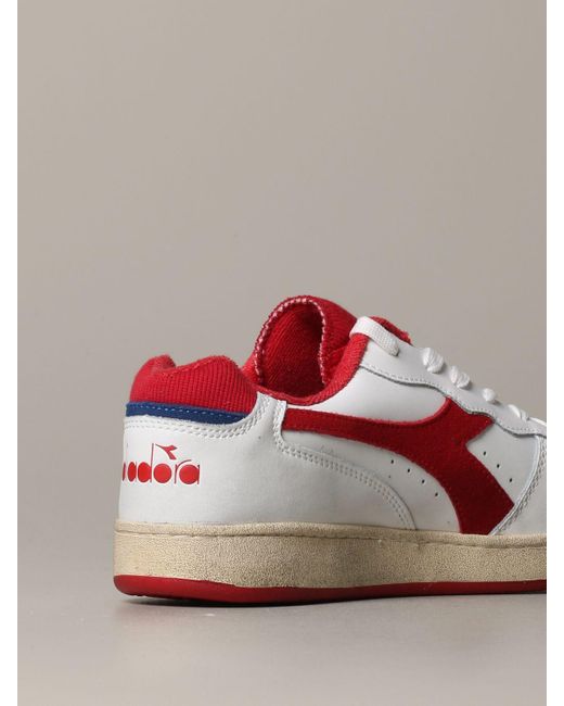 diadora red sneakers