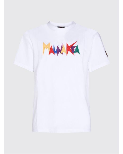 Mauna Kea White Cotton T-Shirt With Logo for men