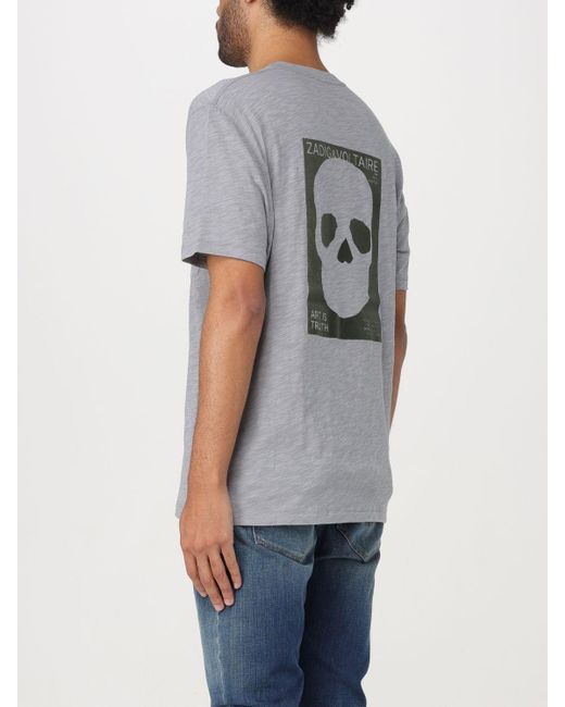 T-shirt Skull di Zadig & Voltaire in Gray da Uomo