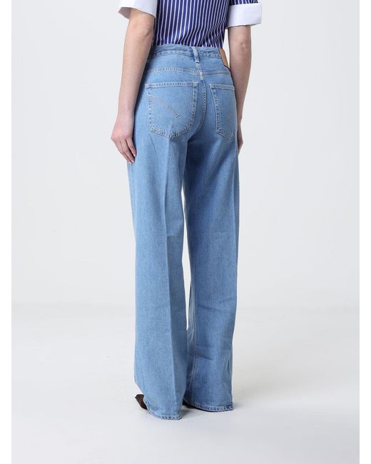 Jeans Straight De Denim De Algodón Dondup de color Blue