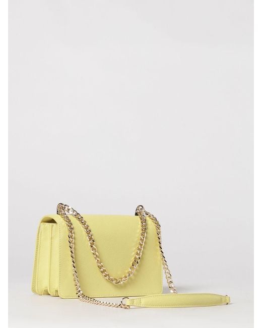 Liu Jo Yellow Saffiano Faux Leather Bag