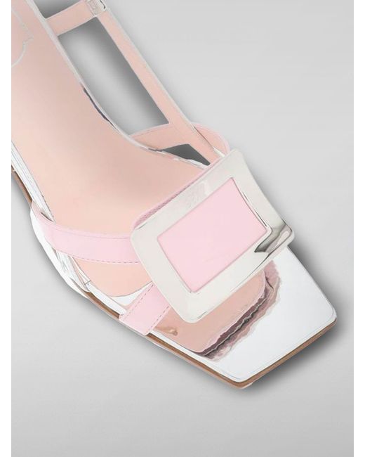 Sandalo Belle in pelle di Roger Vivier in Pink