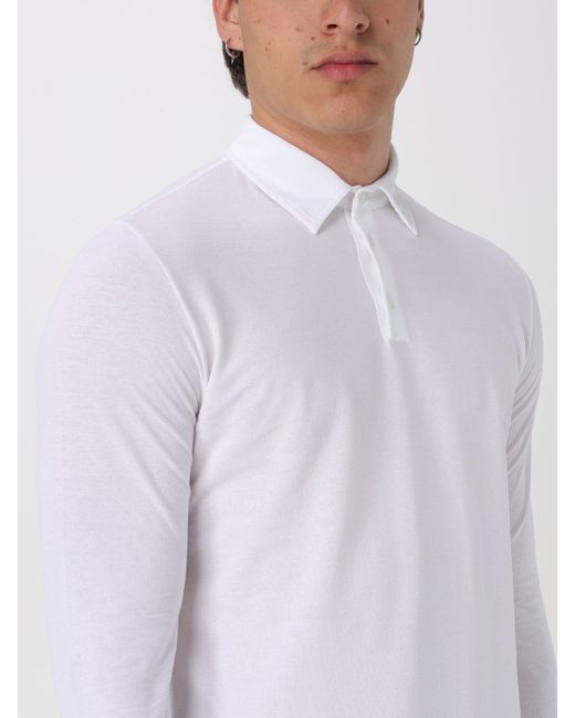 Zanone White Polo Shirt for men