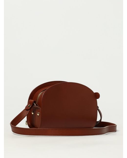 A.P.C. Brown Schultertasche Damen