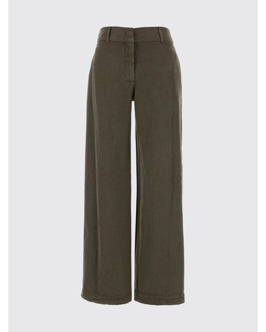 PT Torino Brown Linen Blend Tailored Trousers
