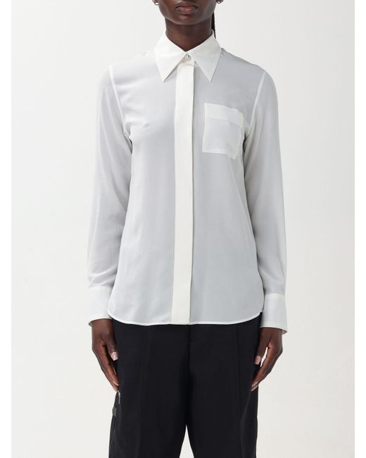 Camicia in crepe di Lanvin in White