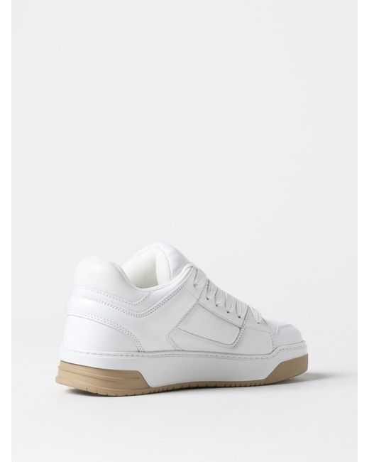 Hogan White Leather Low-Top Sneakers for men