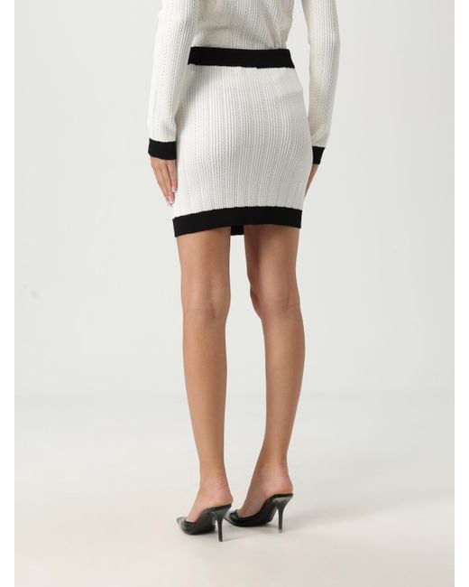 Balmain White Skirt