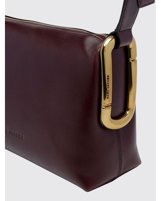Marc Jacobs Brown Juliette Leather Crossbody Bag With Double J Logo And Zip Closure