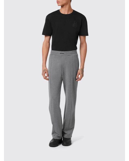 Billionaire Gray Cotton Jogging Trousers for men