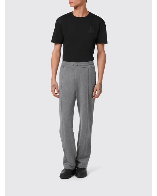 Billionaire Gray Cotton Jogging Trousers for men