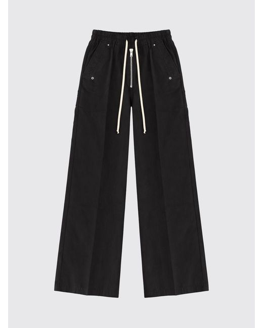 Rick Owens Black Cotton Geth Belas Trousers
