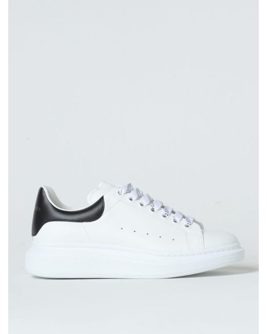 Alexander McQueen White Larry Leather Sneaker for men