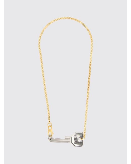MM6 by Maison Margiela White Chain Link Necklace