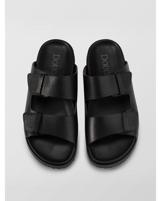 Doucal's Black Sandals for men