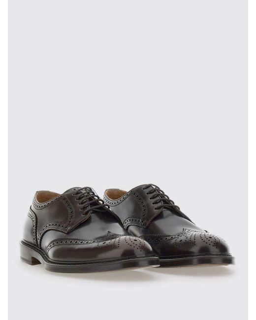 Doucal's Gray Brogue Shoes for men