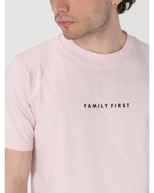 FAMILY FIRST Pink T-shirt for men