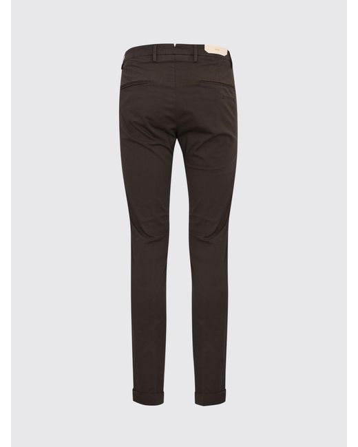 Briglia 1949 Gray Stretch Cotton Chino Trousers for men