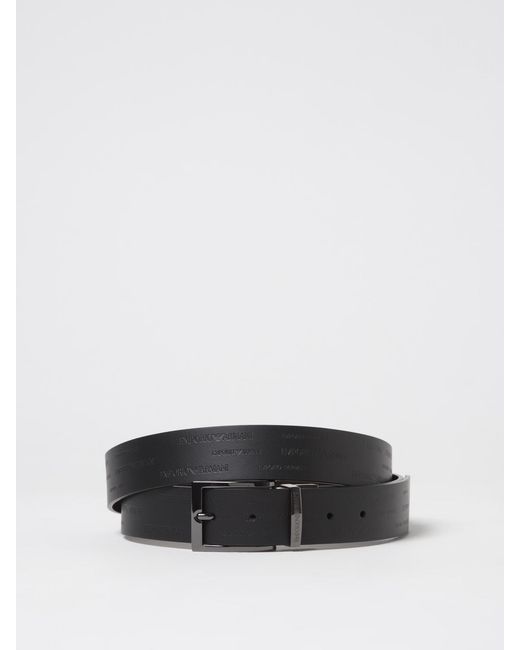 Emporio Armani Multicolor Leather Belt With Embossed Logo for men